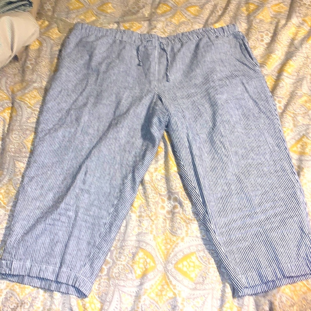 CJ banks striped capris.